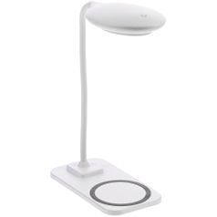 Настольная лампа с беспроводной зарядкой Modicum (белый)