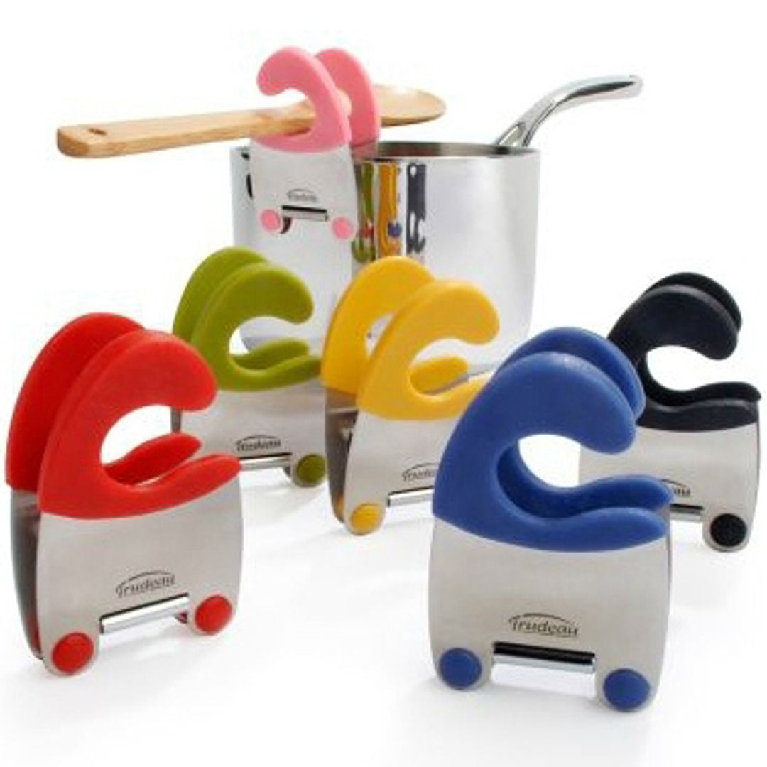 Держатель для ложки на кастрюлю Цвета в ассортименте Держатель для ложки на кастрюлю Цвета в ассортименте