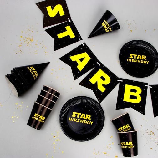 Набор бумажной посуды STAR BOY Набор бумажной посуды STAR BOY