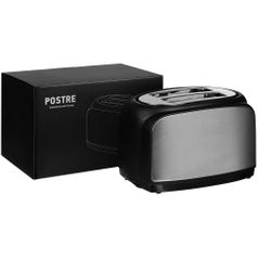 Электрический тостер Postre (серебристо-черный)