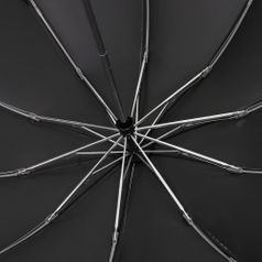 Зонт обратного сложения с ручкой-карабином Foldberry (черный)