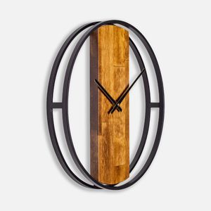 Часы Woodix (черные с коричневым)