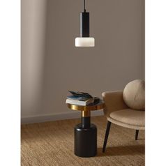 Светильник подвесной Fungus, 15х25 см, белый/черный