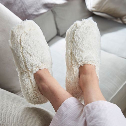 Тапочки-грелки (кремовые)