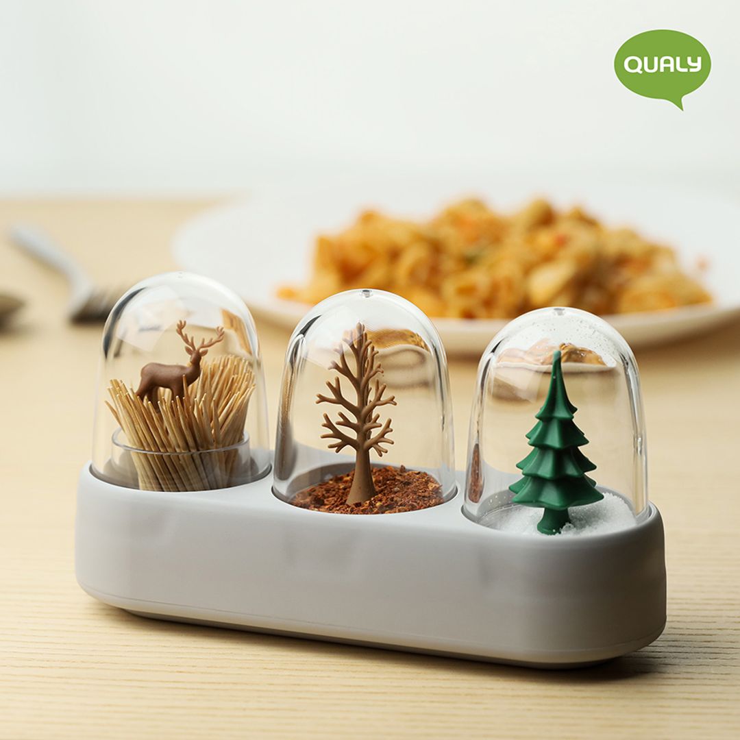 Набор для соли, перца, зубочисток с подставкой Forest Ecology Набор для соли, перца, зубочисток с подставкой Forest Ecology