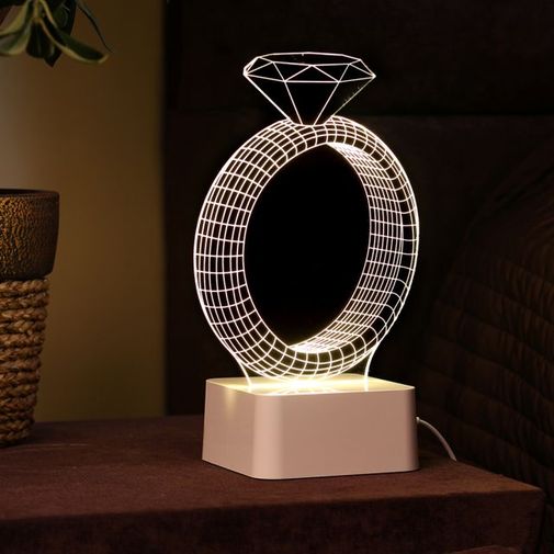 3D Лампа Кольцо 3D Лампа Кольцо