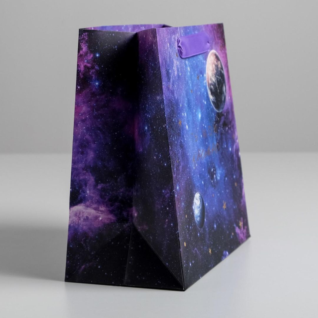 Подарочный пакет Ты мой космос (22 х 22 х 11 см) Подарочный пакет Ты мой космос (22 х 22 х 11 см)