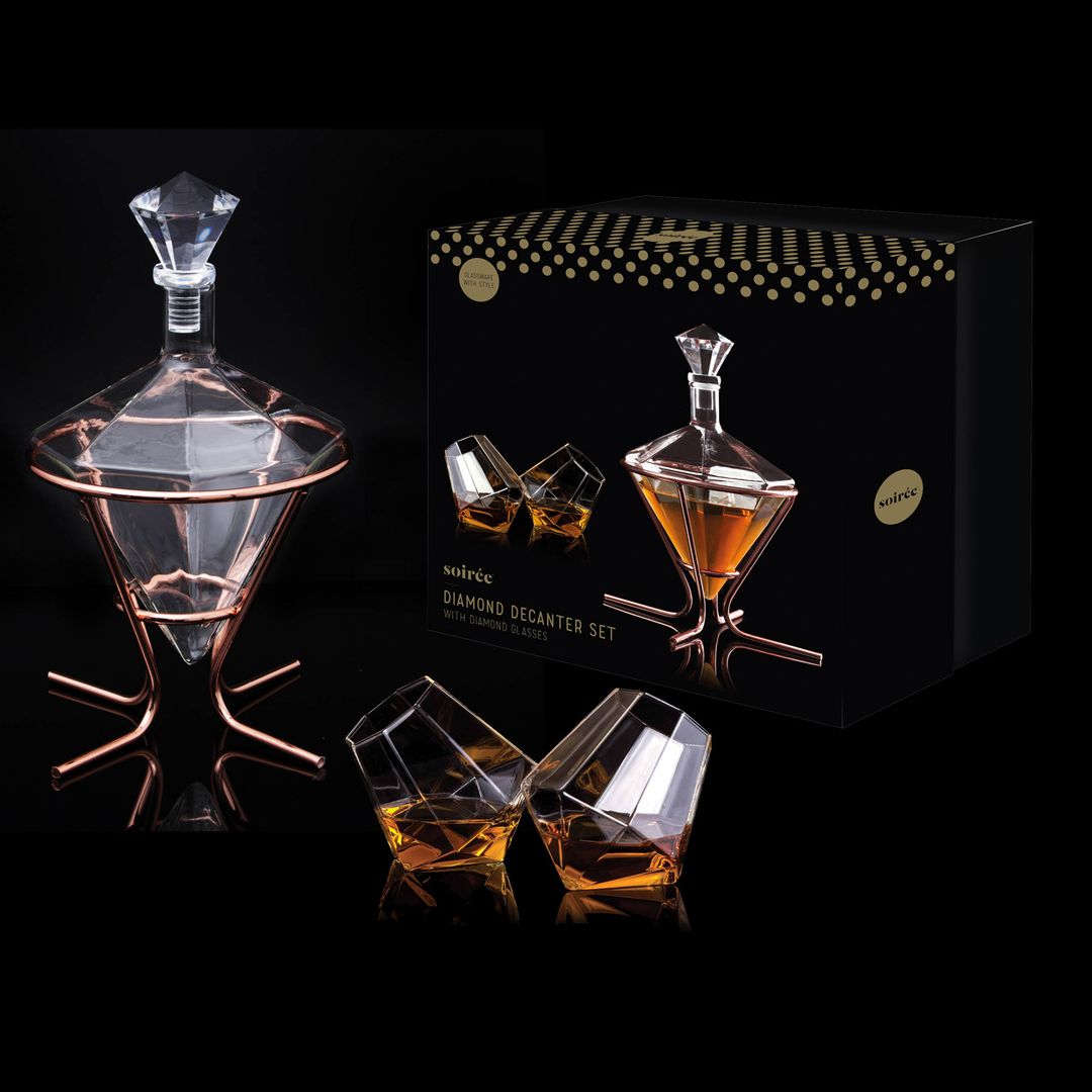Алмазный набор Diamond Decanter Set (графин + 2 стакана) Алмазный набор Diamond Decanter Set (графин + 2 стакана)