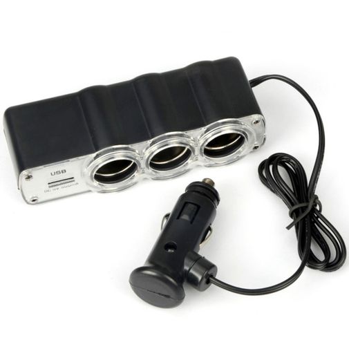 Разветвитель для прикуривателя с USB разъемом In-car Разветвитель для прикуривателя с USB разъемом In-car