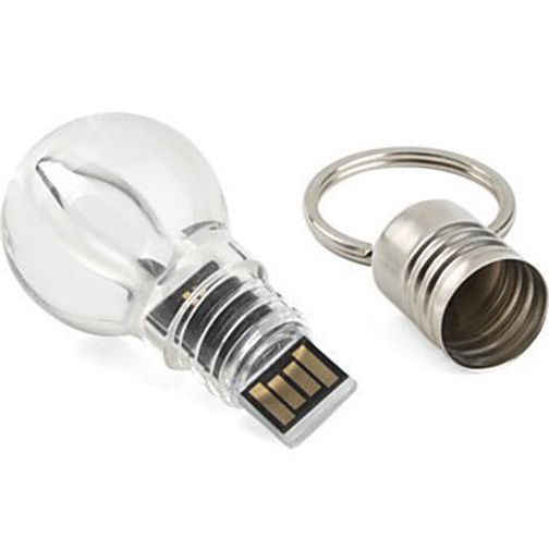 Флешка Лампа накаливания 8 Гб Со снятой крышкой