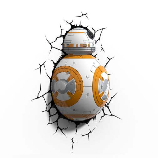 Пробивной 3D светильник Star Wars BB-8