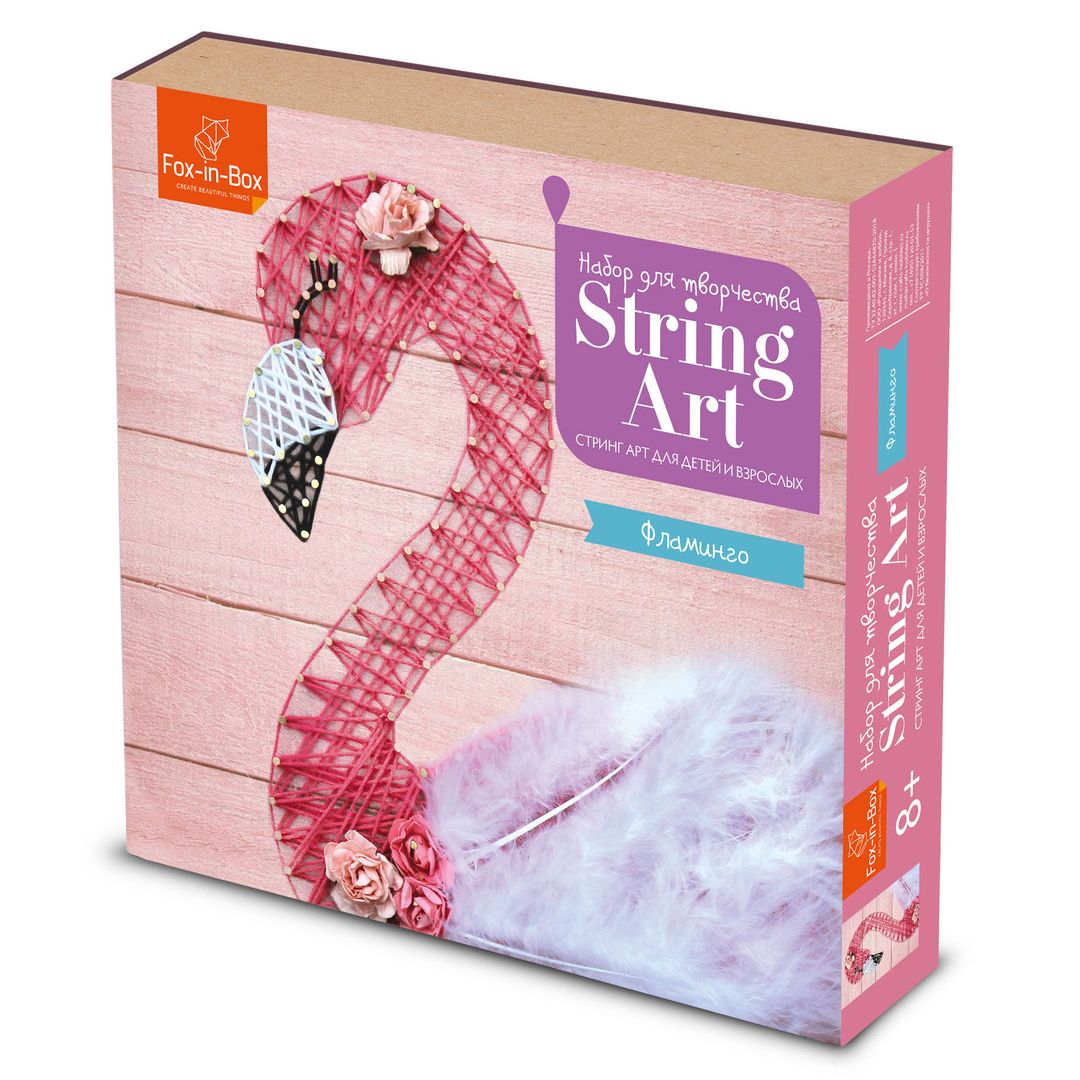 Набор для творчества Стринг Арт Фламинго Набор для творчества Стринг Арт Фламинго