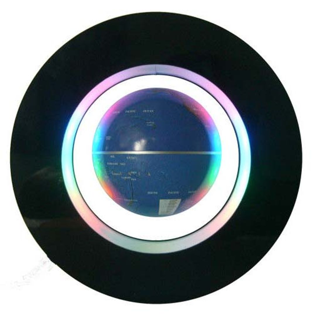 Левитирующий глобус в круге с подсветкой 14 см