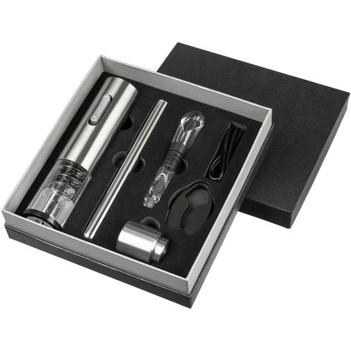 Винный набор Wine Diesel (Серебристый) Винный набор Wine Diesel (Серебристый)