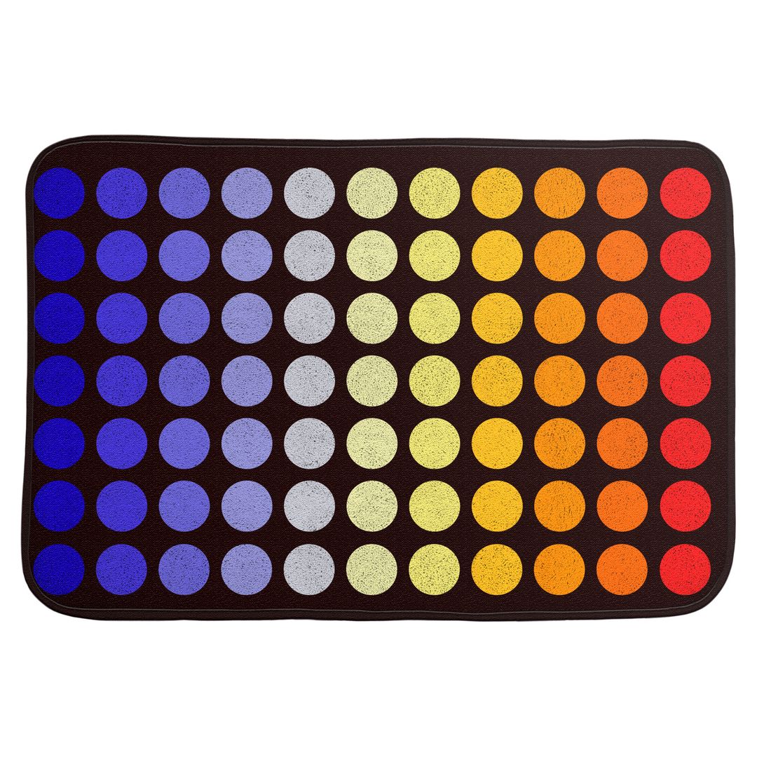 Коврик для входной двери Кружочки