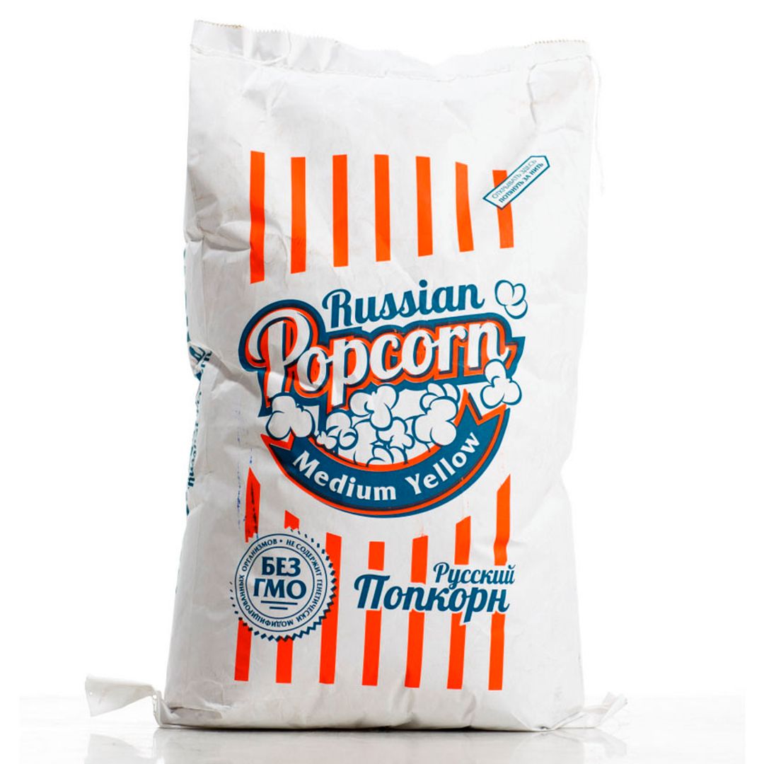 Зерно кукурузы для попкорна Medium Yellow (22.68 кг) Зерно кукурузы для попкорна Medium Yellow (22.68 кг)