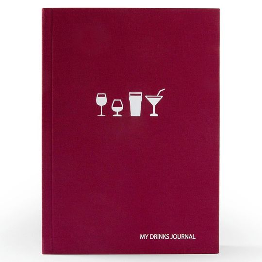 Дневник ценителя алкоголя My Drinks Journal (Бордовый)