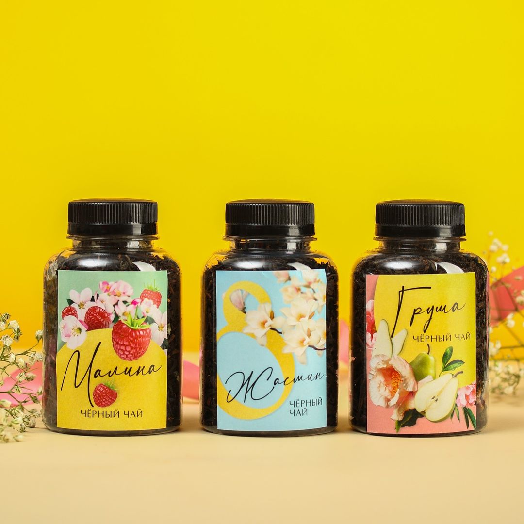 Подарочный набор чая 8 марта (3 шт) Подарочный набор чая 8 марта (3 шт)