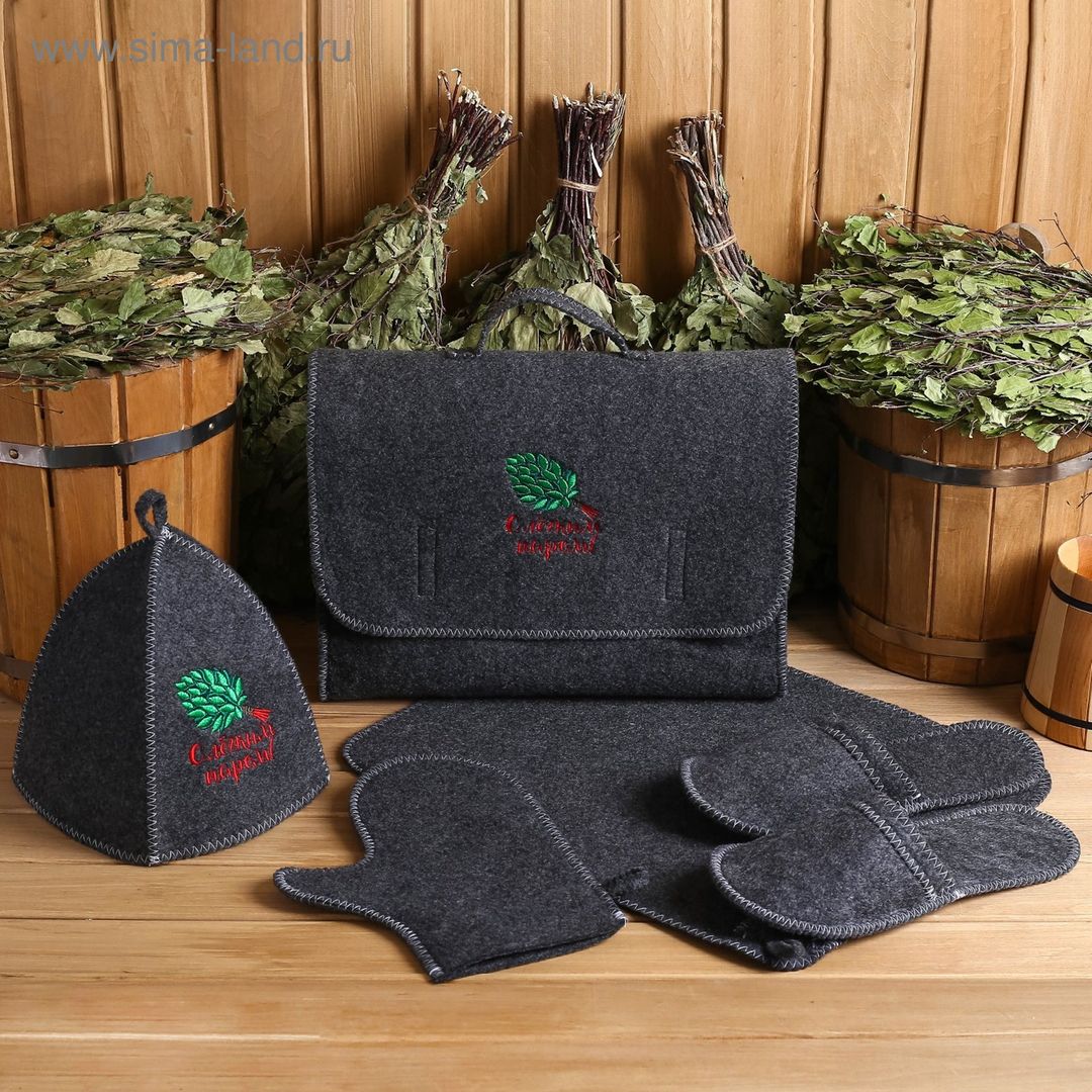 Подарочный набор для бани портфель С Лёгким паром