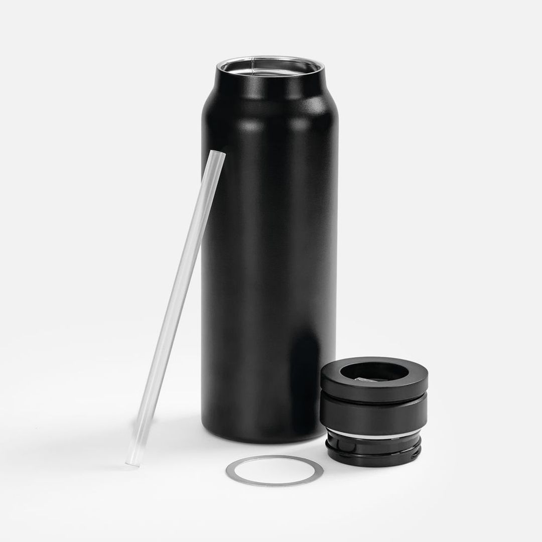 Термобутылка Magnus с магнитным держателем для телефона (черный)