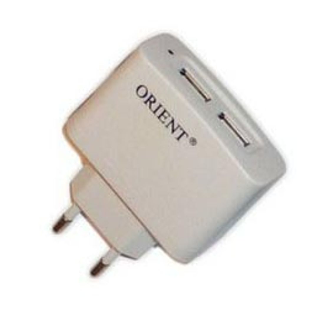 USB Сетевой адаптер Белый 2 разъема