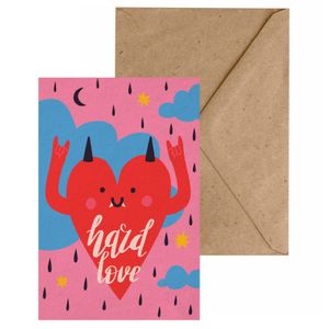 Почтовая открытка Любовь - тяжелятина