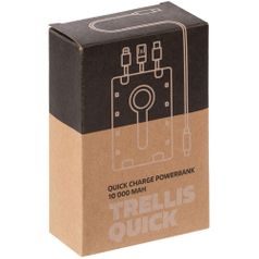 Аккумулятор c быстрой зарядкой Trellis Quick 10000 мАч (Белый)