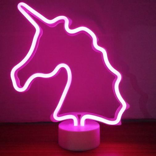 Неоновый светильник Единорог Неоновый светильник Единорог