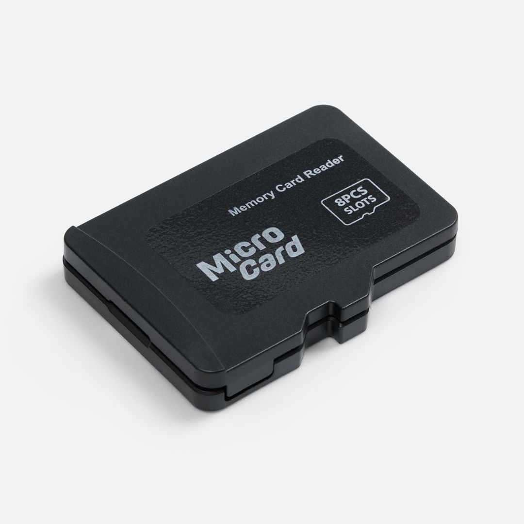 Футляр для карт памяти и SIM-карт Multitask (черный)