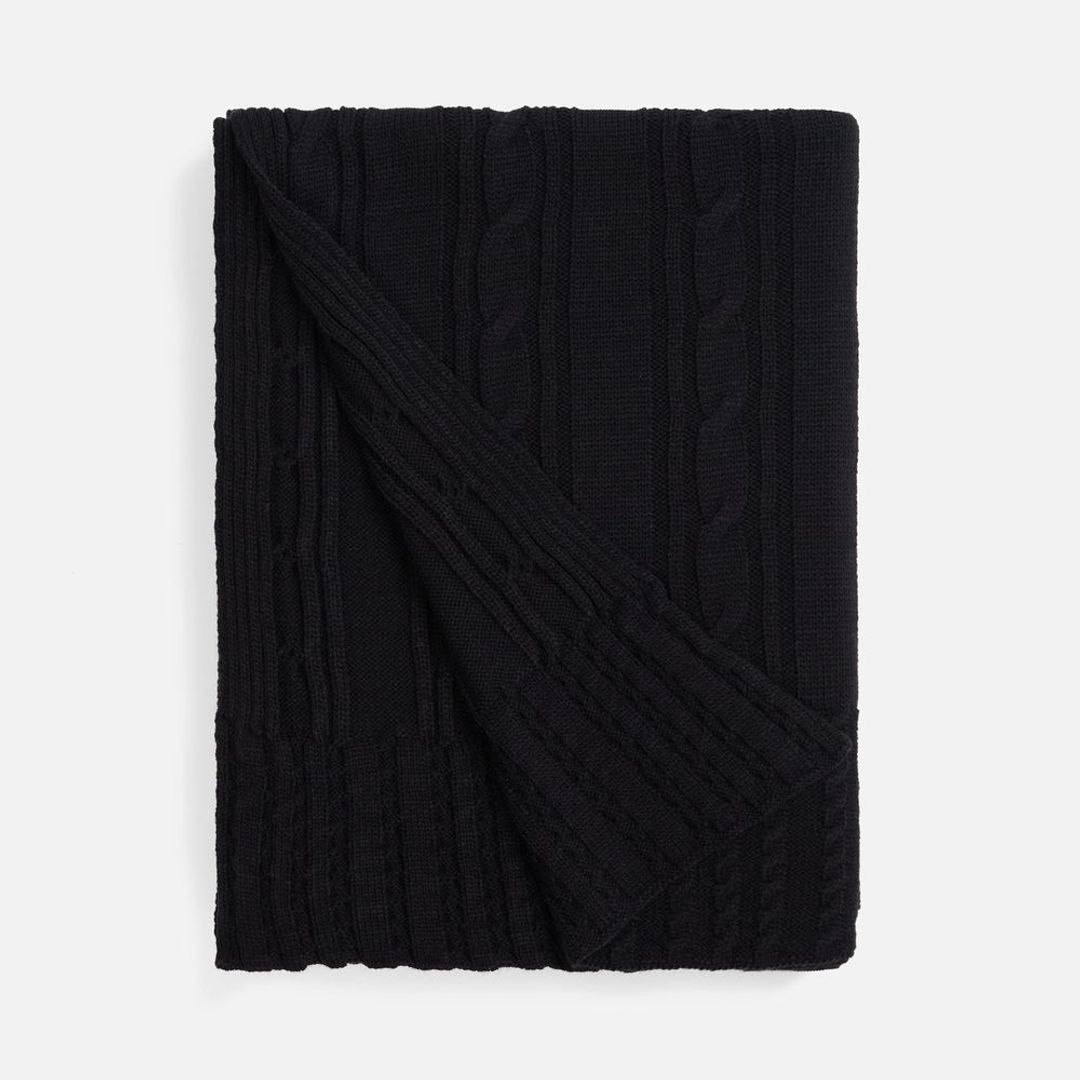 Плед Remitt (черный)