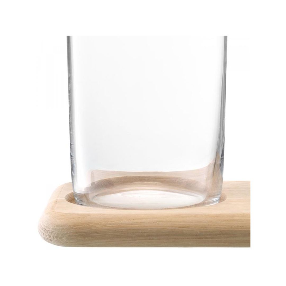 Набор кувшинов для вина и воды на деревянной подставке 1,2 л/1,4 л