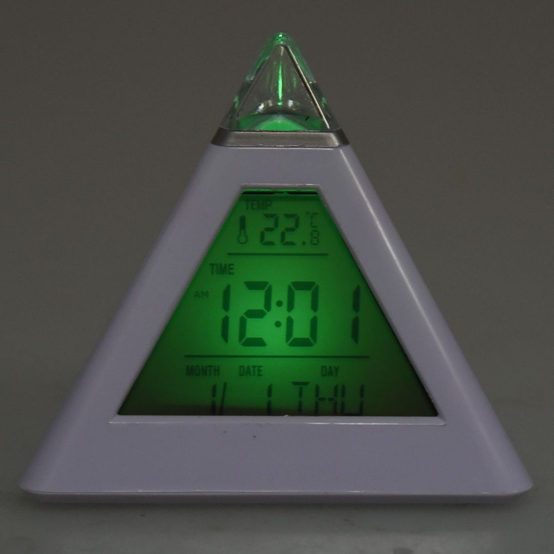 Будильник-релаксатор с термометром Пирамида