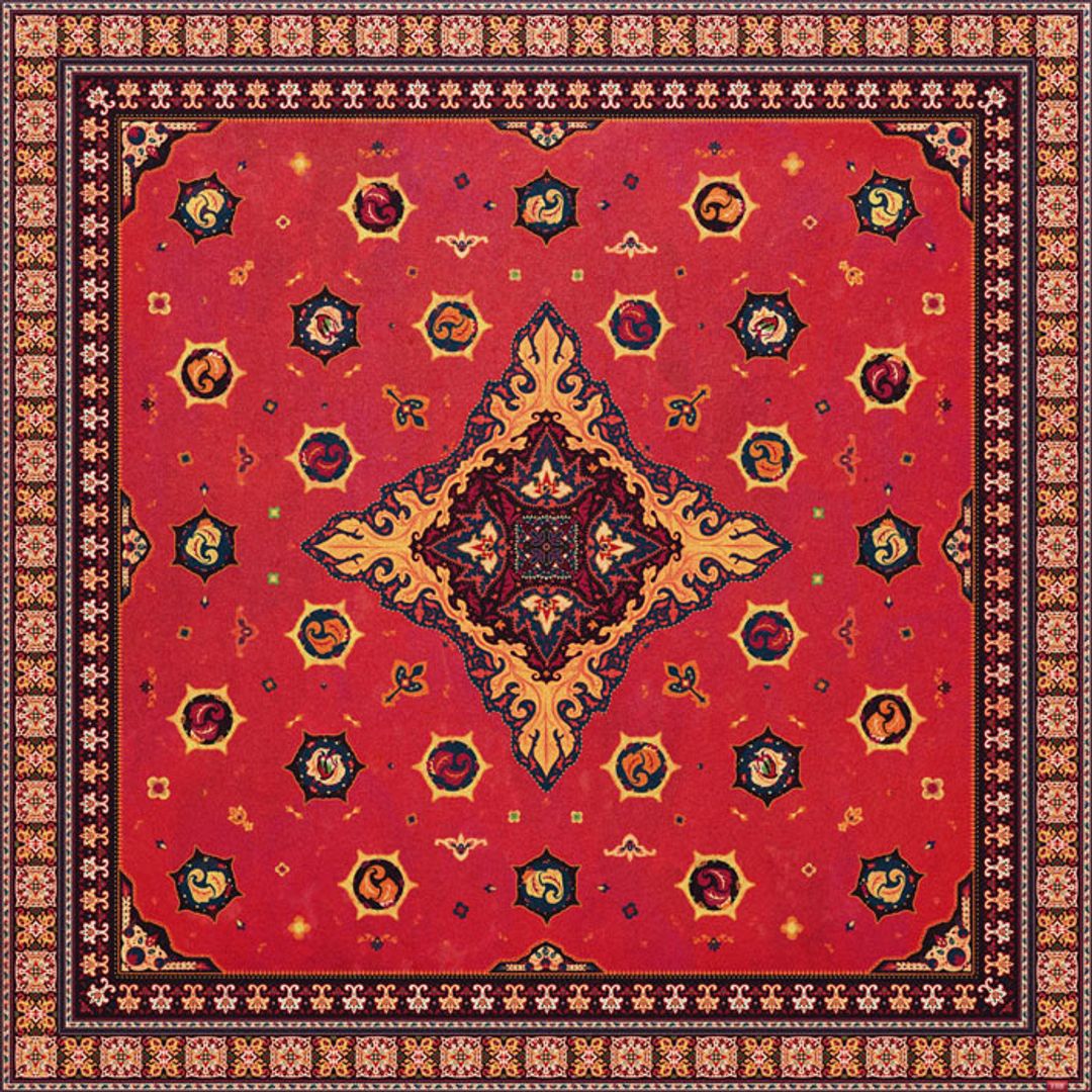 Занавеска для ванной Ковер Шторкус В развернутом виде