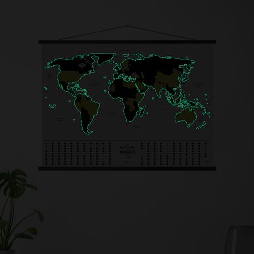 Скретч-карта мира Travel Map Glow World (на английском) Скретч-карта мира Travel Map Glow World (на английском)
