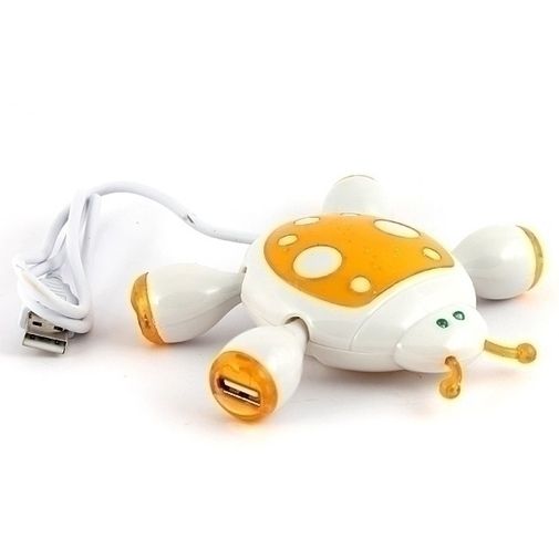 USB Хаб Божья коровка (Оранжевый)