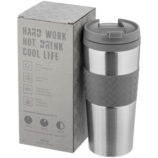 Термостакан Hard Work (Серый) Термостакан Hard Work (Серый)