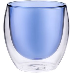 Стакан с двойными стенками Glass Bubble (Синий)
