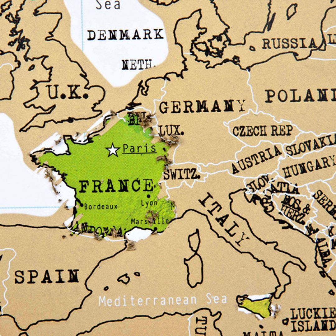 Скретч-карта мира (на английском)