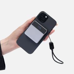 Внешний аккумулятор с беспроводной зарядкой Aura Power 5000 мАч (серый)