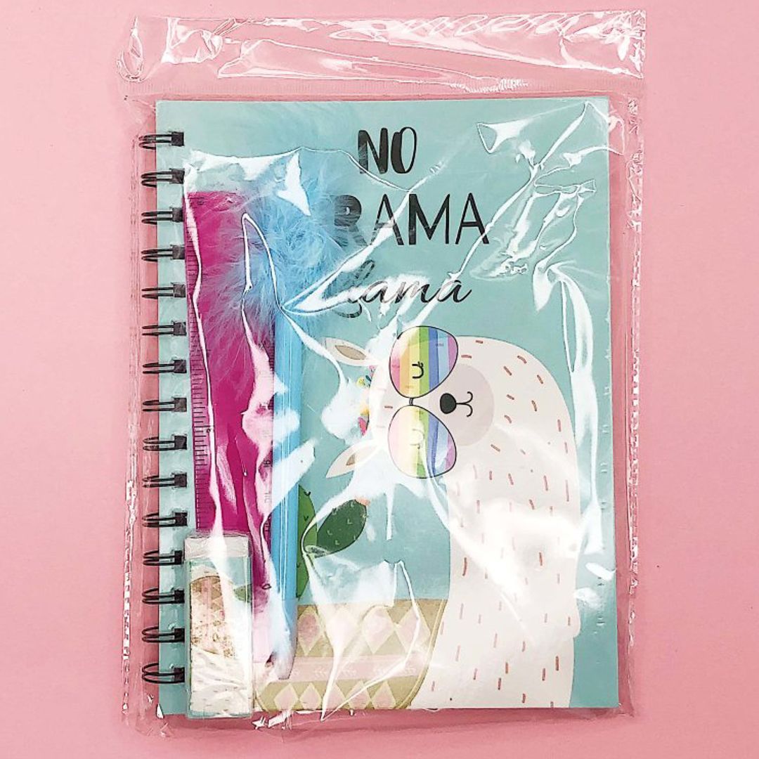 Канцелярский набор Лама Pink lama