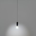 Светильник подвесной Fungus, 15х25 см, белый/черный