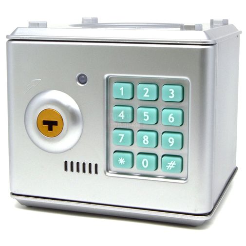 Копилка Сейф (Серебристый)