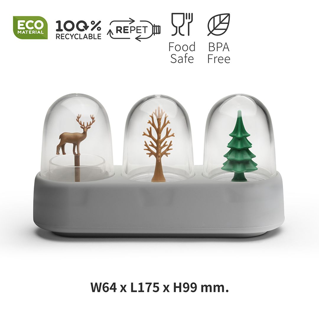 Набор для соли, перца, зубочисток с подставкой Forest Ecology Набор для соли, перца, зубочисток с подставкой Forest Ecology