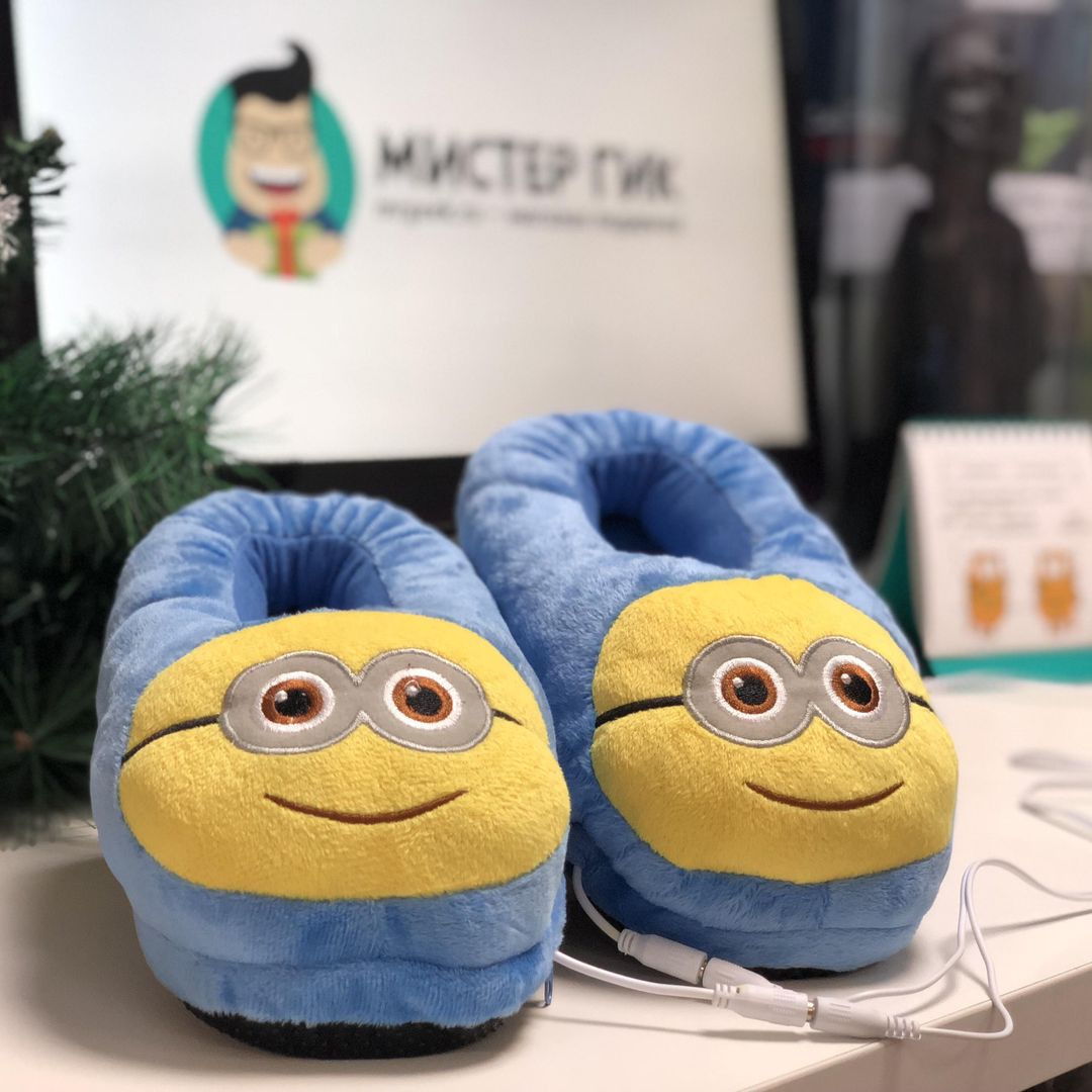 Тапочки с подогревом от USB Миньоны Тапочки с подогревом от USB Миньоны