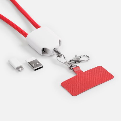 Кабель-ланьярд energyFlex Pro (красный) Кабель-ланьярд energyFlex Pro (красный)