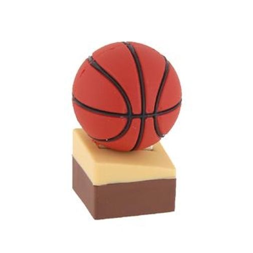 Флешка Баскетбольный мяч на паркете 4 Гб