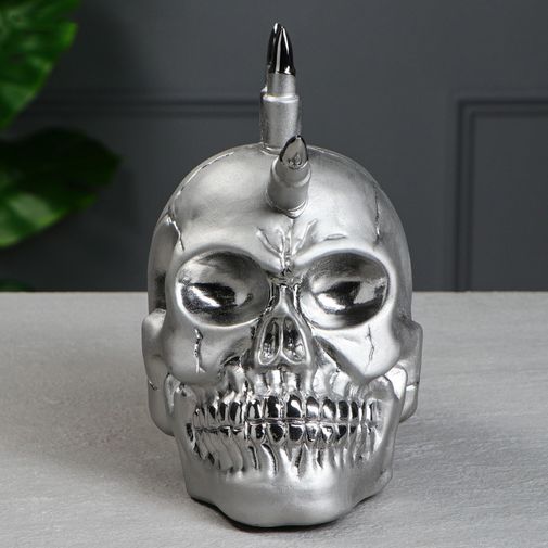 Копилка Череп с ирокезом Копилка Череп с ирокезом