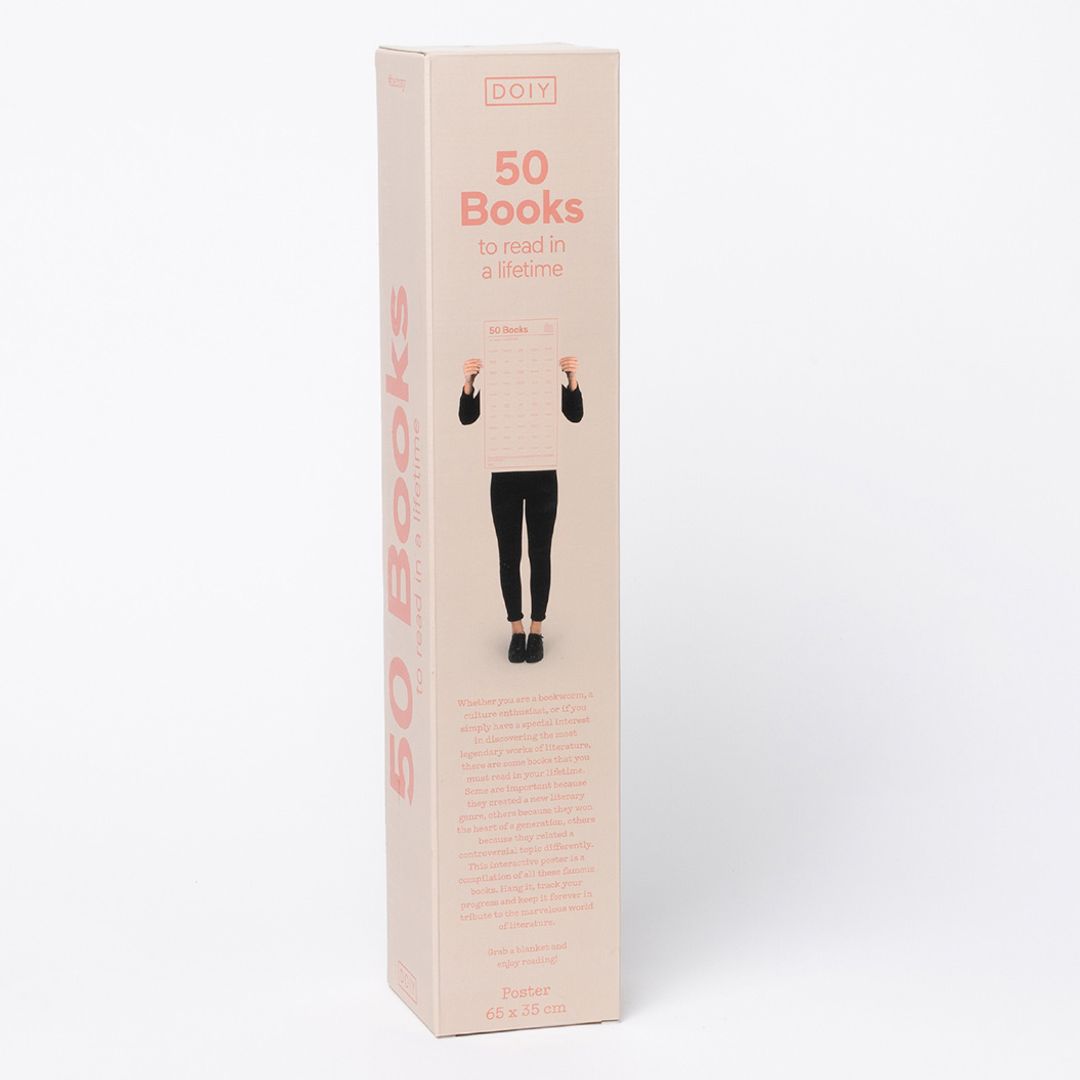 Плакат 50 книг, которые нужно прочитать в жизни Плакат 50 книг, которые нужно прочитать в жизни
