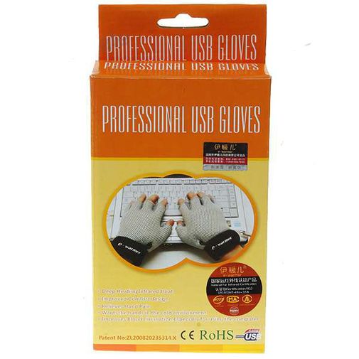 Перчатки с подогревом от USB e-warmer Черные Перчатки с подогревом от USB e-warmer Черные