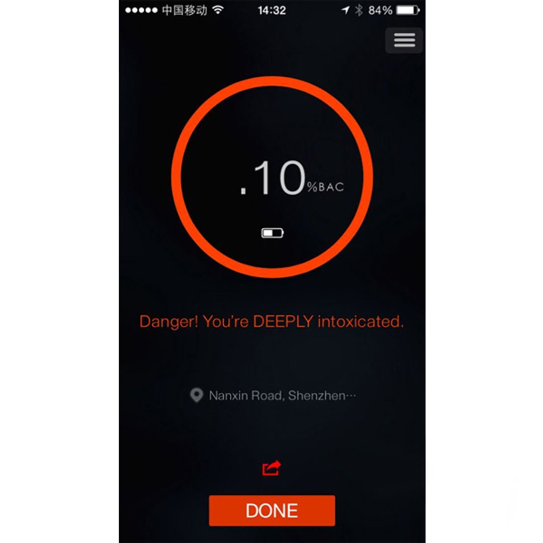 Алкотестер для смартфона iBreathalyzer mini Алкотестер для смартфона iBreathalyzer mini